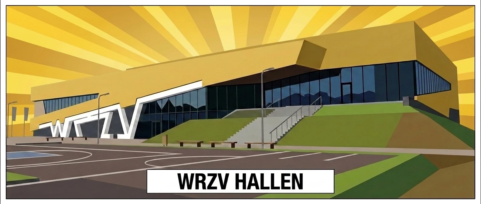 WRZV Hallen in Zwolle, locatie van de WK Voetbalquiz